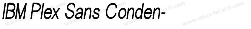 IBM Plex Sans Conden字体转换